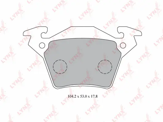 Kit de plaquettes de frein, frein à disque LYNXAUTO BD-5347