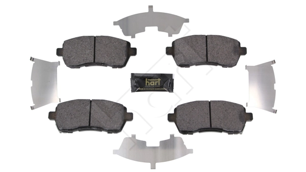 Kit de plaquettes de frein, frein à disque HART 261 845