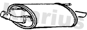 Silencieux arrière KLARIUS 210778