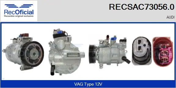 Compresseur, climatisation RECOFICIAL RECSAC73056.0