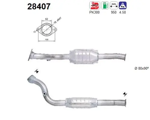 Catalyseur AS 28407