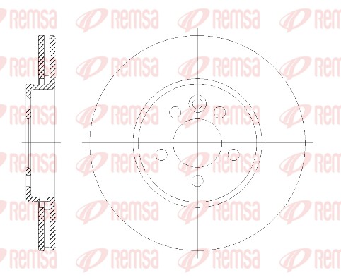 Disque de frein REMSA 6614.10