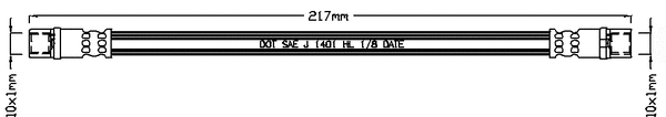 Flexible de frein JURATEK JBH1057