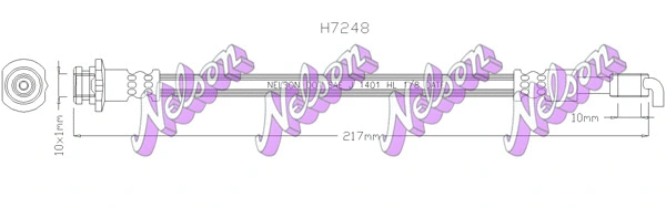 Flexible de frein KAWE H7248