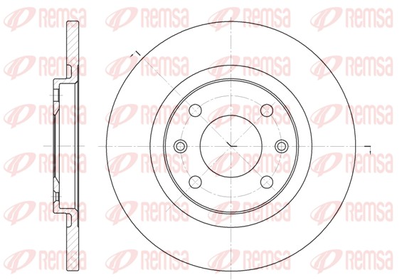 Disque de frein REMSA 6536.00