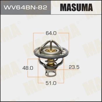 Thermostat, liquide de refroidissement MASUMA WV64BN-82
