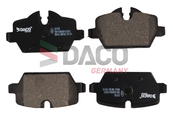 Kit de plaquettes de frein, frein à disque DACO Germany 321530
