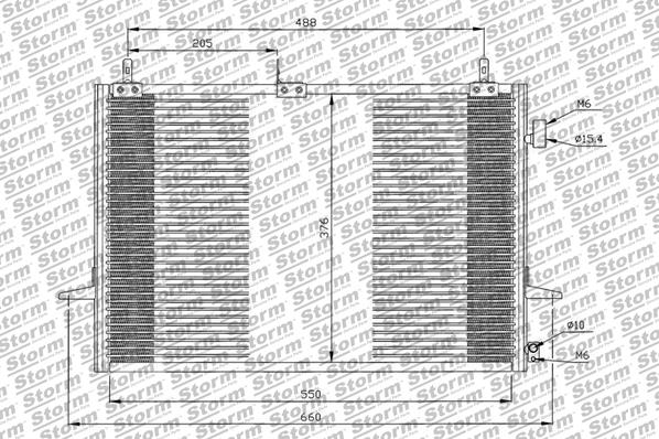 Condenseur, climatisation STORM QUALITY PARTS 46101