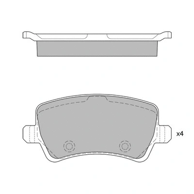 Kit de plaquettes de frein, frein à disque HAGEN GP2286