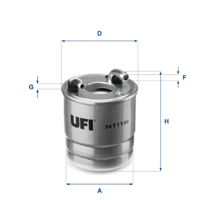 Filtre à carburant UFI 24.111.00