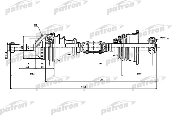 Arbre de transmission PATRON PDS1115