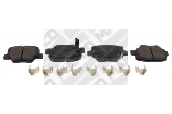 Kit de plaquettes de frein, frein à disque MAPCO 6973