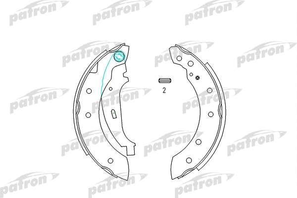 Jeu de mâchoires de frein PATRON PSP519