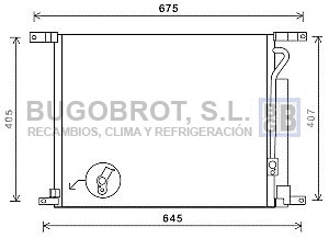 Condenseur, climatisation BUGOBROT 62-DW5139