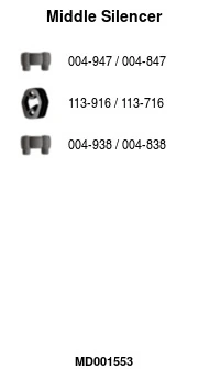 Silencieux central FA1 MD001553