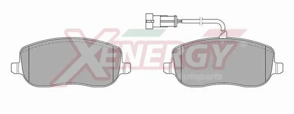 Kit de plaquettes de frein, frein à disque AP XENERGY X40836