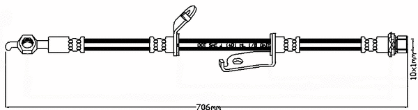 Flexible de frein JURATEK JBH1344L