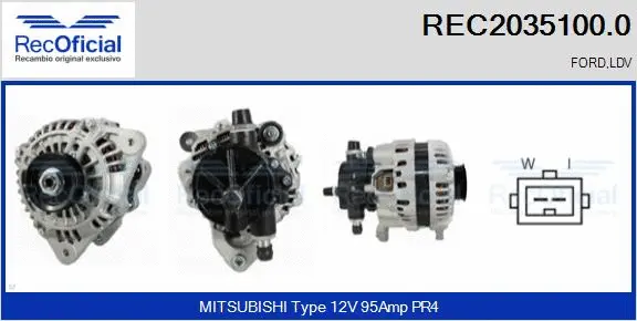 Alternateur RECOFICIAL REC2035100.0