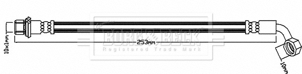Flexible de frein BORG & BECK BBH8605