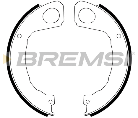 Jeu de mâchoires de frein, frein de stationnement BREMSI GF0838