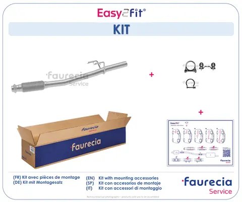 Tuyau d'échappement Faurecia FS45433