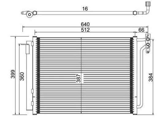 Condenseur, climatisation MAGNETI MARELLI 359003220260