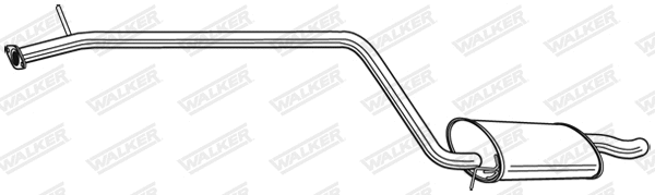 Silencieux arrière WALKER 24068