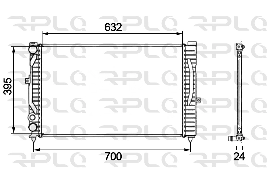 Radiateur, refroidissement du moteur RPL QUALITY APRAVW5015