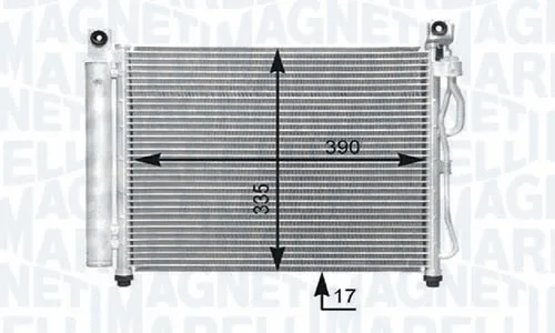 Condenseur, climatisation MAGNETI MARELLI - BR 8FC351302671