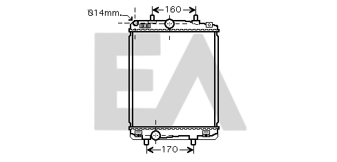 Radiateur, refroidissement du moteur EACLIMA 31R71307
