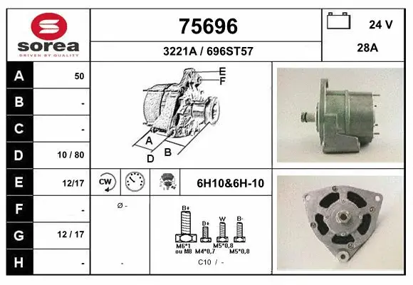 Alternateur EAI 75696