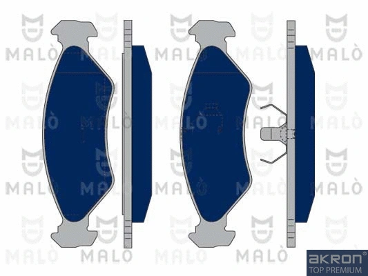 Kit de plaquettes de frein, frein à disque AKRON-MALÒ 1050361