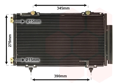 Condenseur, climatisation VAN WEZEL 53005266