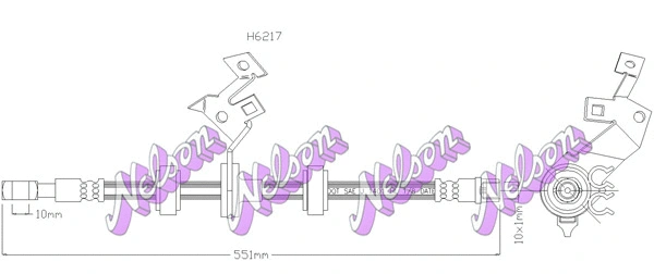 Flexible de frein KAWE H6217