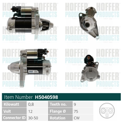 Démarreur HOFFER H5040598