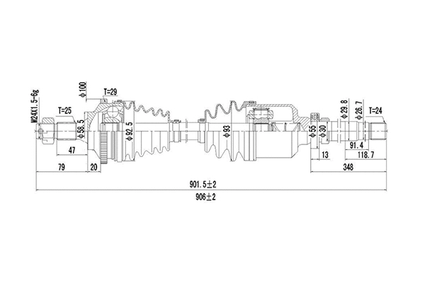 Arbre de transmission DYNAMATRIX DDS245002