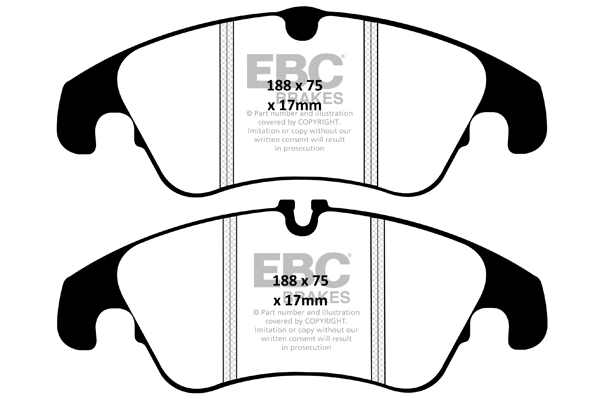 Kit de plaquettes de frein, frein à disque EBC Brakes DP52055NDX