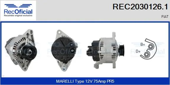 Alternateur RECOFICIAL REC2030126.1