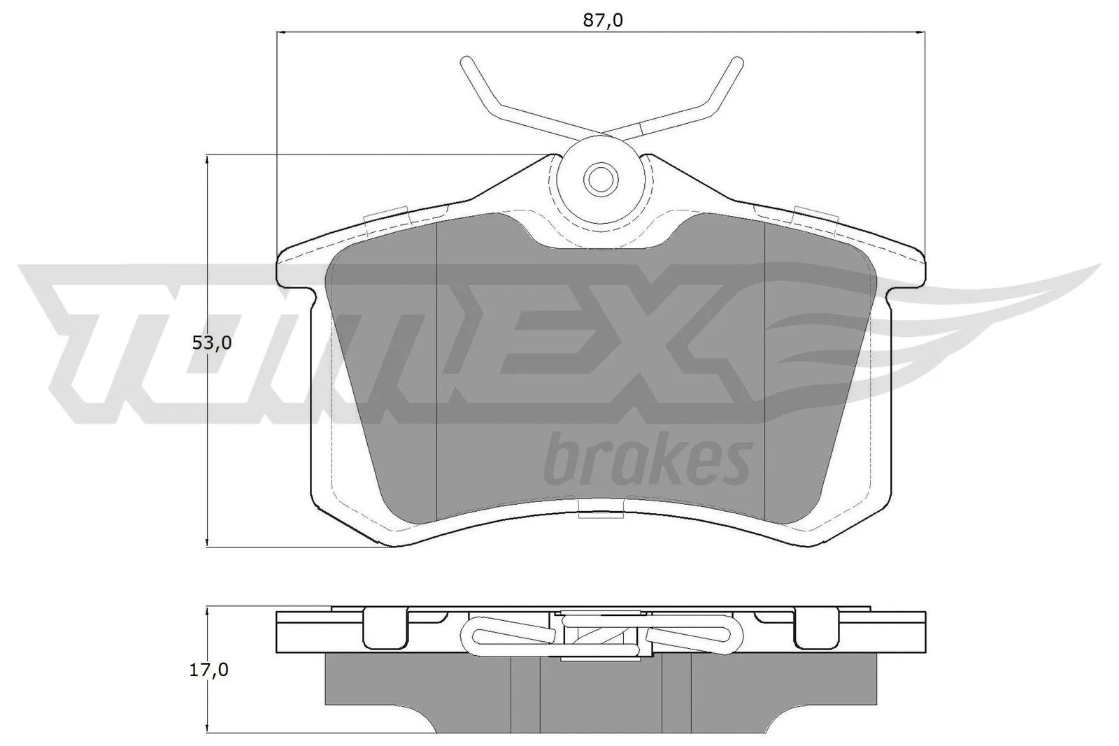 Kit de plaquettes de frein, frein à disque TOMEX Brakes TX 16-24