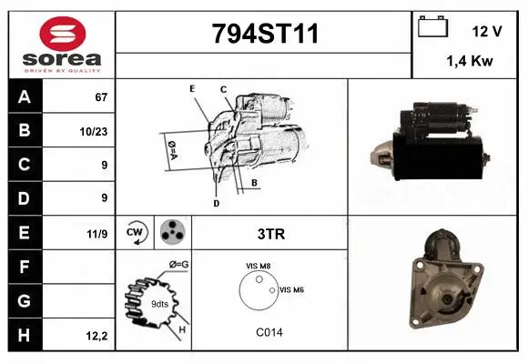 Démarreur STARTCAR 794ST11