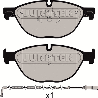 Kit de plaquettes de frein, frein à disque JURATEK JCP8024