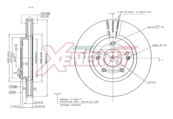 Disque de frein AP XENERGY X602848