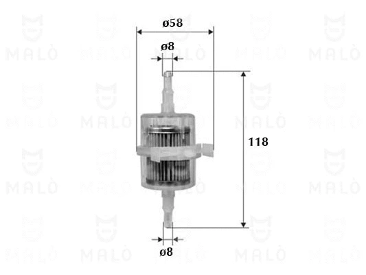Filtre à carburant AKRON-MALÒ 1520206