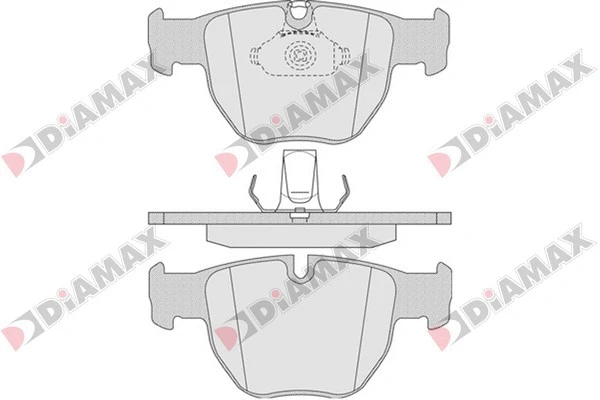 Kit de plaquettes de frein, frein à disque DIAMAX N09642