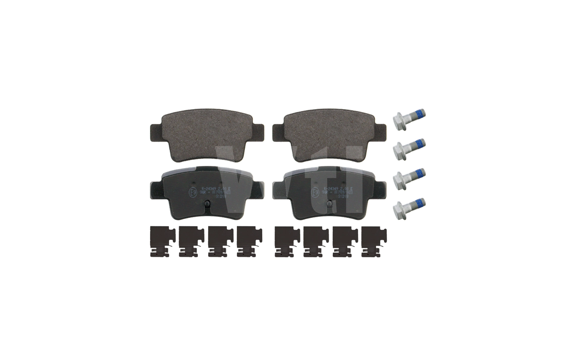 Kit de plaquettes de frein, frein à disque Wti Automotive K851047