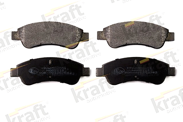Kit de plaquettes de frein, frein à disque KRAFT AUTOMOTIVE 6006051