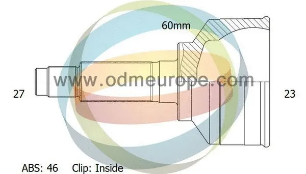 Jeu de joints, arbre de transmission 4X4 ESTANFI EST-12-080680