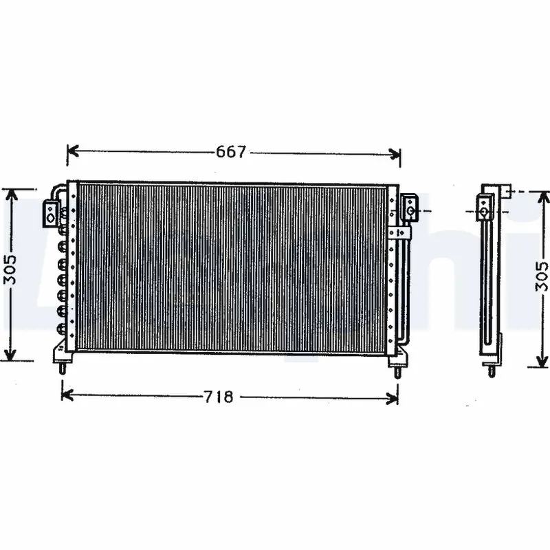 Condenseur, climatisation DELPHI TSP0225378