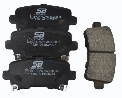 Kit de plaquettes de frein, frein à disque SB BP34840