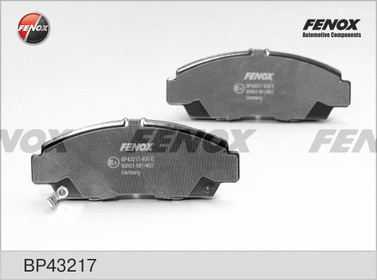 Kit de plaquettes de frein, frein à disque FENOX BP43217